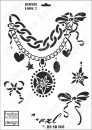 Schablone-Stencil A3 062-0908 Dirndl Look